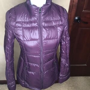 Peace Love Chill Purple Packable Jacket